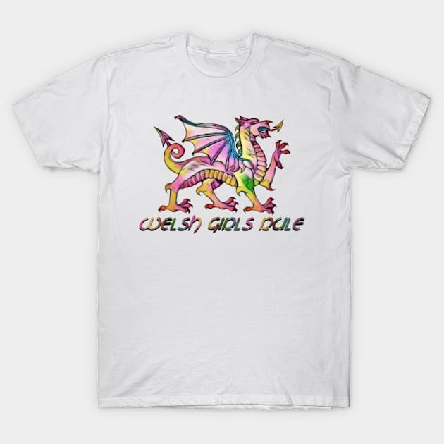 Welsh Girls Rule Dragon T-Shirt by NikkiBear67